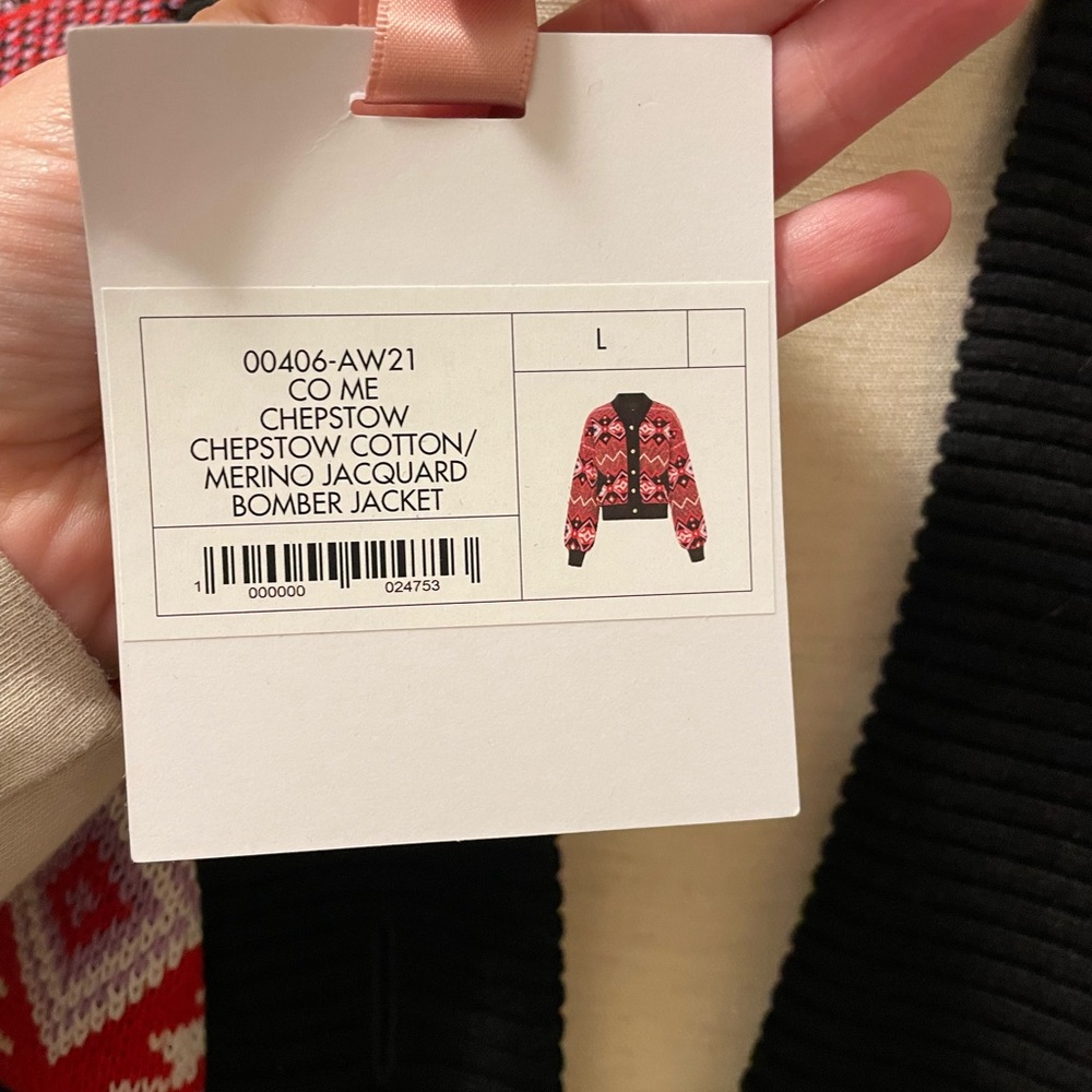 Hayley Menzies Chepstow Wool Bomber Sweater Jacket - Picture 9 of 14